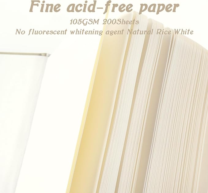 Mix Media Pad,3.5"x5.5" Small Hardcover Leather Art Sketchbook,105 GSM 200 Sheets/400 Pages Acid Free Artistic Painting Drawing Sketching Writing Paper, Handy Pocket Journal Notebook. Grey