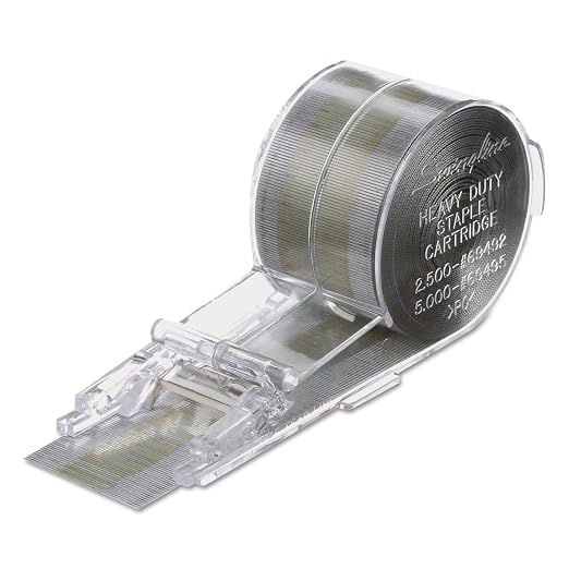 Swingline Premium Staple Cartridge, 5,000 Staples/Cartridge, 3/8" Leg Length, Jam Free Staples for Swingline Stapler Heavy Duty, Perfect for Home Office Supplies & Desktop, 70 Sheet Capacity (69495)