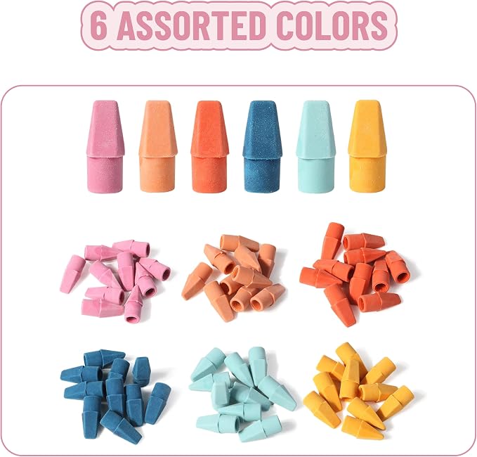 Mr. Pen- School Eraser Combination Set, 66 Pack, Colorful | Latex Free Erasers for School, Office, Art Sketching, Homework, Exams, Clean Smudge-Free Correction
