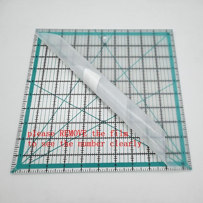 Quilting Ruler,Quilting Templates,Sewing Quilt Rulers,Acrylic Curved Corner Cutter,Precision Fabric Cutting Patchwork Tool for Quilting Sewing Craft DIY Projects,Blue 10.5" 6.5" 5" 2.5"