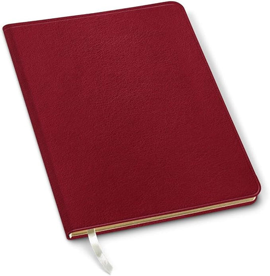 Gallery Leather Journal Notebook - 192 Pages, Softcover, For Men and Women | For Writing, Work & Travel, Handcrafted - Camden Red - 9.75 x 7.5, Large Blank