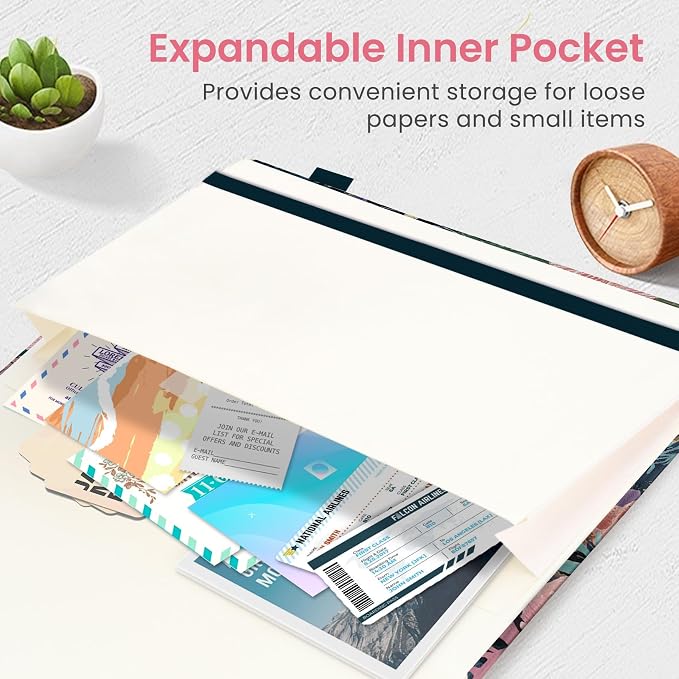 Taja Lined Journal Notebook for Women & Men, Hardcover Leather Journal for writing, A5 College Ruled Notebook for Work & Note Taking, Perfect for Office School Home Supplies, 160 Pages, Jellyfish