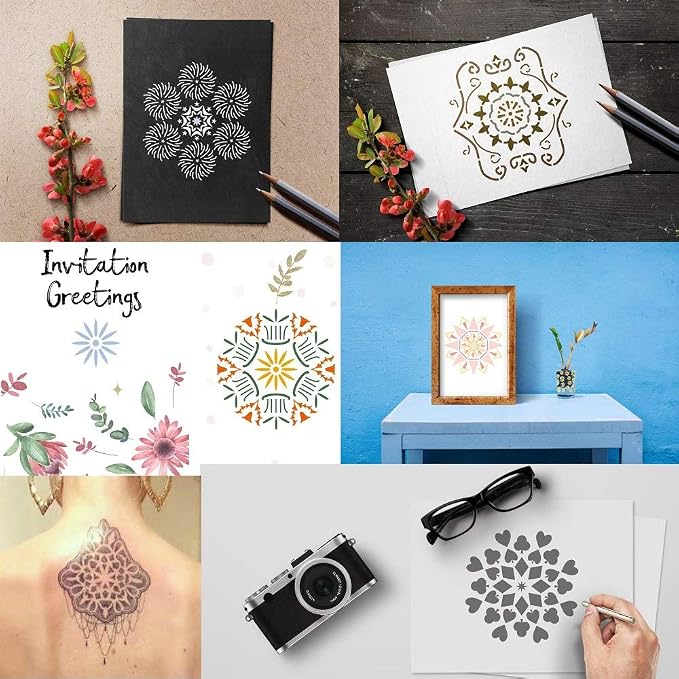50 Pcs Dotting Tools Ball Styluses Dotting Tools Set Rock Painting,Coloring,Drawing,Drafting,Pottery Clay Modeling Embossing Nail Art for Mandala Dotting with Stencils Tool Set Art Craft Supplies Kits