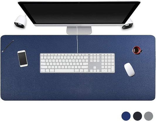 Desk Pad for Office Home 31" x 13",PU Leather Waterproof Large Desk Writing Mat Organizer,Multifunctional Ultra Thin Dual Use Desk Blotters Mouse Pad Protector …