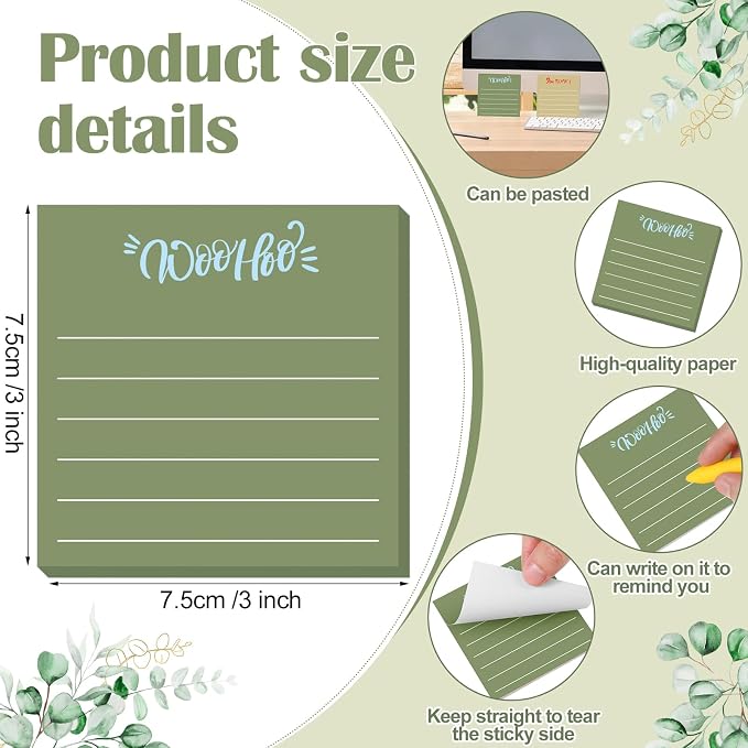 Yinder 24 Pcs Sticky Notes Gifts Bulk,Appreciation,Boho