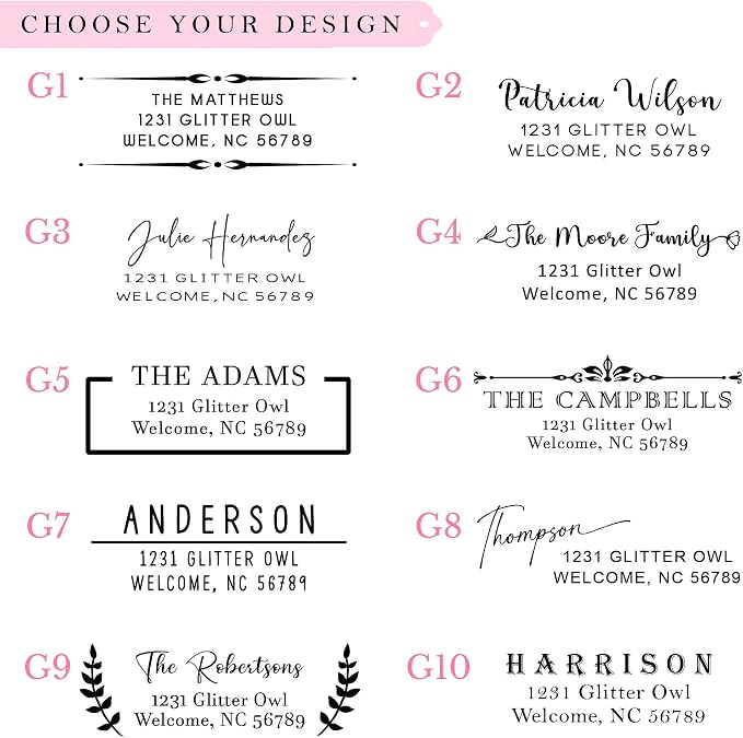 Personalized Return Address Labels Stickers - Set of 240 Elegant Custom Mailing Labels for Envelopes, Self Adhesive Flat Sheet Rectangle Personalized Name Stickers