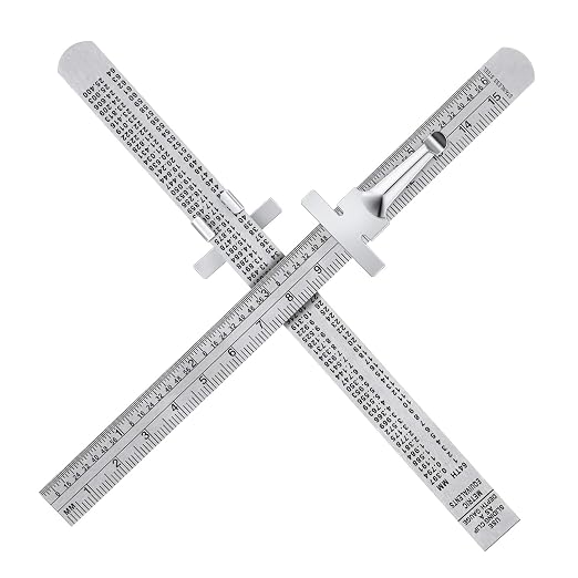 2 Pieces 6 Inch 15 cm Pocket Ruler Flexible Precision Stainless Steel Ruler with Detachable Clips Stainless Steel Pocket Clip Scale Gauge Metric British System