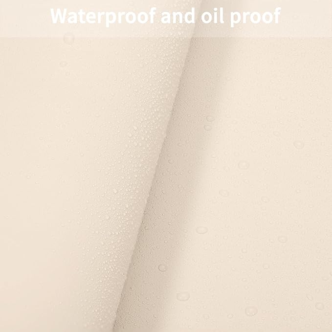 Faux Leather Table Cover,1.8mm Thick,42x66 Inch Table Protector,Table Protector for Dining Room Table,Dining Table Cover,Table Cover Protector(Beige+Light Gray,42x66)