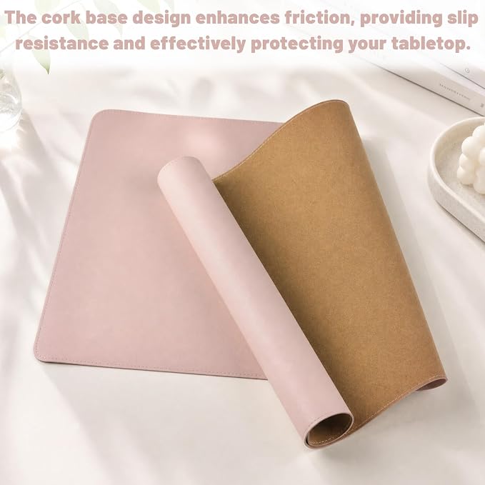 Desk Pad, Desk Matt for Desktop, Keyboard Mats for Desk, Large Desk Mat | Cork Desk Mat, Mouse Pads for Desk, Desk Pad Mat, Large Mouse Pad for Desk, Keyboard Mat, Computer Mats for Desktop