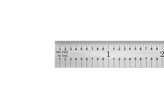 PEC Tools Full Flexible 6 Inch Stainless Steel Ruler, Machinist Metal Rule, Quick Reading, 5R Graduation- 1/32",1/64",1/10",1/100", Trusted by Professionals, Made in USA