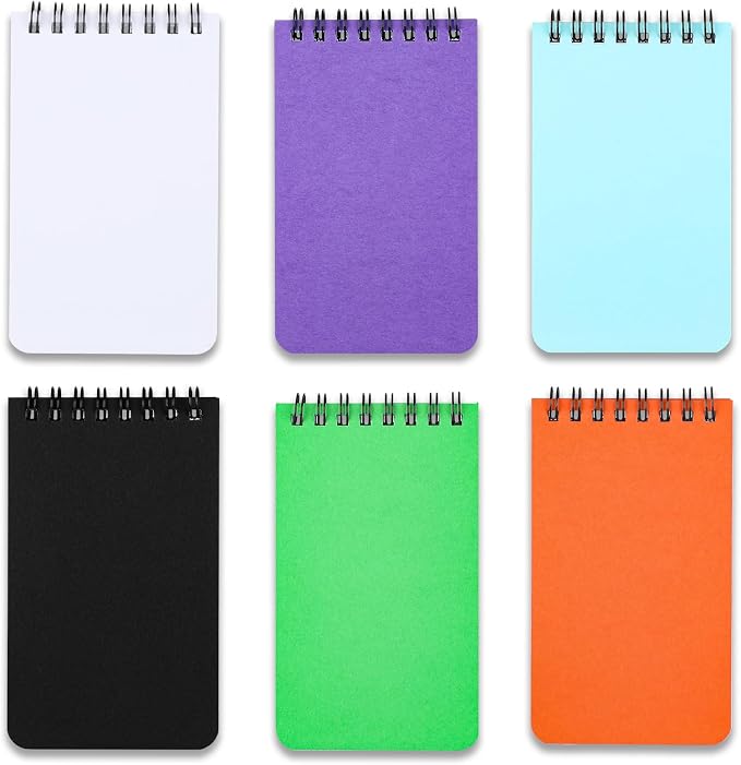 Pocket Notebook Mini Notepad Small Spiral Notebooks 3X5Inch (6-blank) | functionality PortabilityPortability convenience