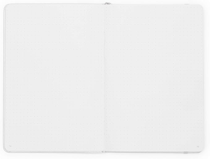 Minimalism Art, Premium Hard Cover Notebook Journal, Classic 5" x 8.3", 122 Numbered Pages, Gusseted Pocket, Ribbon Bookmark, Extra Thick Ink-Proof Paper 120gsm, San Francisco (Dotted, Pink)