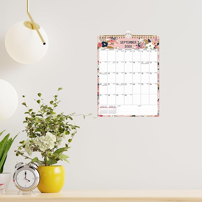 Wall Calendar 2026-2028 – 2 Year Calendar 2026-2028, 8.5 x 11 In, Jul 2026 - Jun 2028, 24-Month Calendar, Small Monthly Calendar 2026-2026 Vertical, Ruled Blocks, Thick Paper, Holidays, To-do ＆ Notes