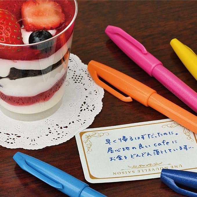 Pentel pen touch felt-tip pen 12 color set SES15C-12 (japan import)