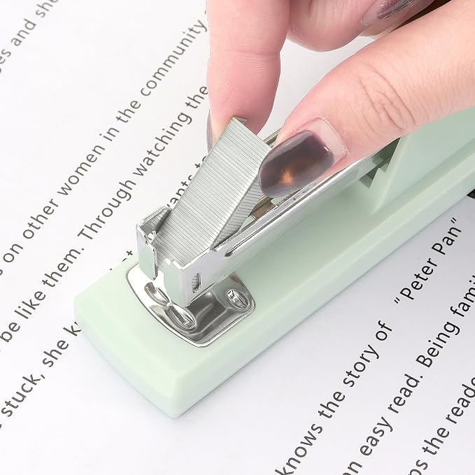 ZZTX Desktop Stapler with Remover & 1000 Staples Green