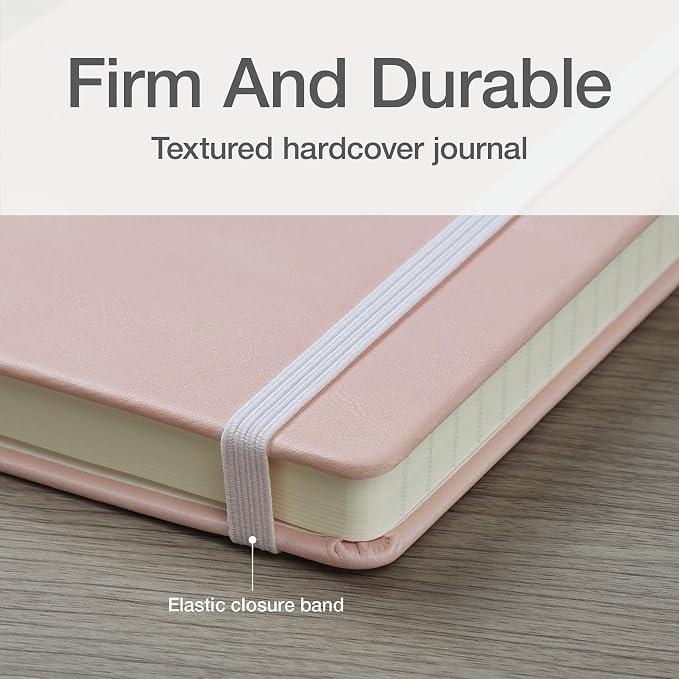 Oxford Journal, Lined Writing Notebook, Writer's Journal, Classic Notebook for School or Office, 240 Pages, 5" x 8.25", Hardcover, Blush (75501)