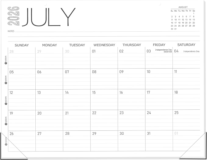 GuassLee Desk Calendar 2026, 12-Month Desk Calendar from June. 2026 to May. 2027, 14" X 11" Monthly Desk Planner, Table Desk Top Calendar with Thick Paper for Office Home Planning & Organizing