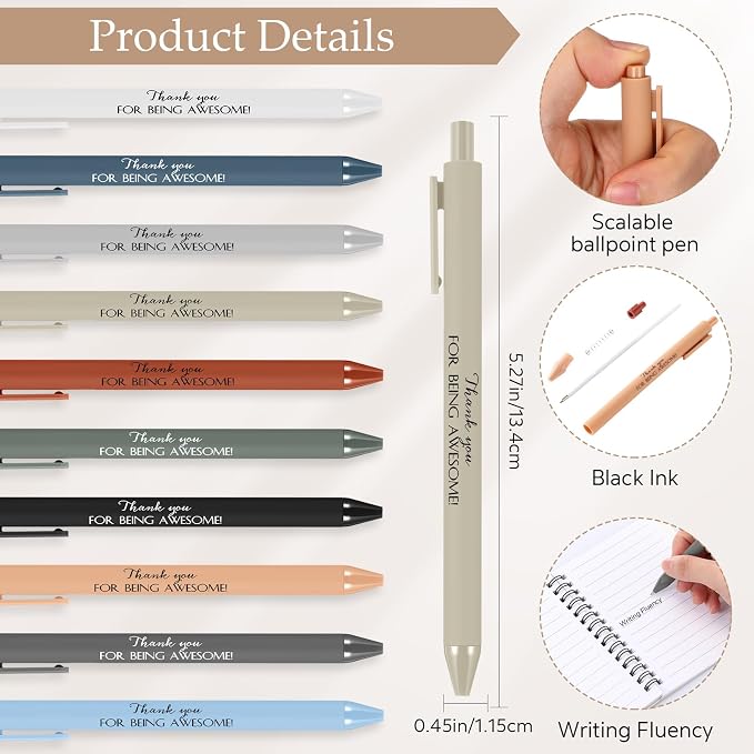 Chuangdi 20 Sets Back to School Teacher Gifts Bulk Inspirational Spiral Notebook with Sticky Note Motivational Pen Appreciation Gifts for Employee Team Staff Coworker (Classic,Colorful)
