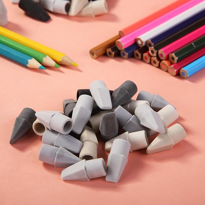 Mr. Pen- Pencil Erasers Toppers, 120 Pack, Colorful, Latex Free, No Smudge | Mr Pen Erasers for Pencils