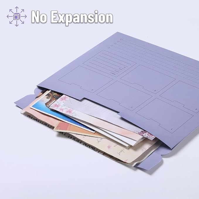 Mr. Pen- Paper Pocket File Folder, 6 Pack, Assorted Colors, Letter Size | File Jacket Flat Folder, For School, Office, Buisness Home