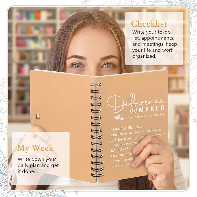 Tellingyou 20 Sets Difference Maker Employee Appreciation Gift for Coworkers to Do List Notebooks with Ballpoint Pens Note Pads Journal for Nurse Staff Team Graduation Teacher (Bright Morandi Colors)