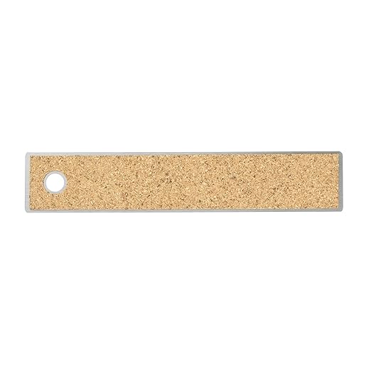6" Stainless Steel Ruler with Non-Skid Cork Backing: 32 & 64 divisions per inch