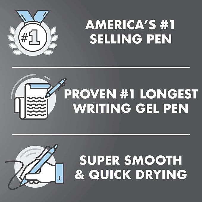 Pilot G2 Premium Refillable and Retractable Gel Ink Pens Fine Point (0.7mm), Retractable Pens, 7 Colors, 8 Count