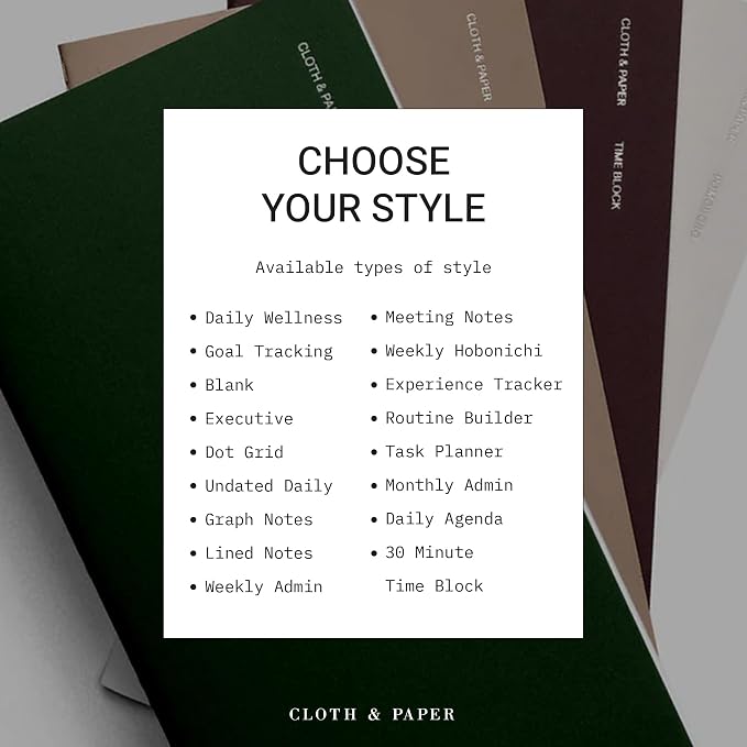 Cloth & Paper Travel Notebook | Meeting Notes – Bordeaux | Pocket Plus Meeting Notebook 3.2" x 6" | Structured Meeting Layout for Agenda, Attendees, Notes & Follow Up Tracking – Soft Touch Cover