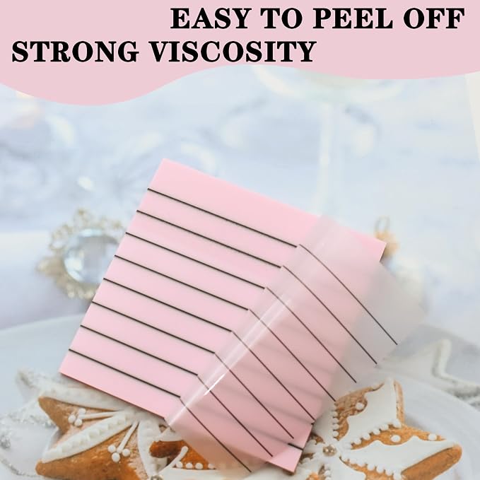 YOUDEFUL 800Pcs Transparent Sticky Notes, Pink Clear Sticky Notes with Lined, 3"x3" Waterproof Translucent Sticky Note Pads, Index Tabs, Clear Post it Notes for Bible Study, See Through Sticky Notes