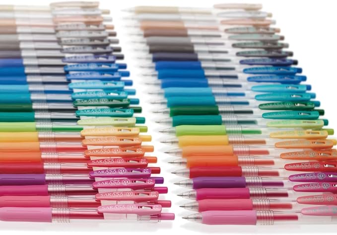 Zebra Sarasa Clip 1.0, 9 Shiny / Metallic Color Set (JJE15-9CA)
