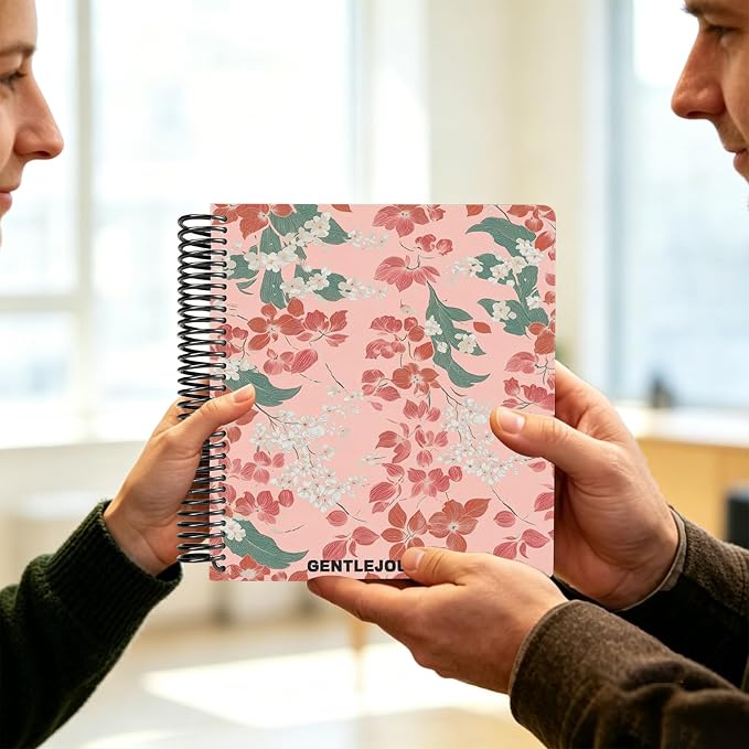 Hardcover Sketchbook,7.2"x8.3"Spiral Bound Drawing Pad,Crimson Petal | 150gsm(92lb)Acid-Free Thick Paper,Blank Art Journal for Adults,Artists&Beginners,Ideal for Sketching,Doodling and Mixed Media