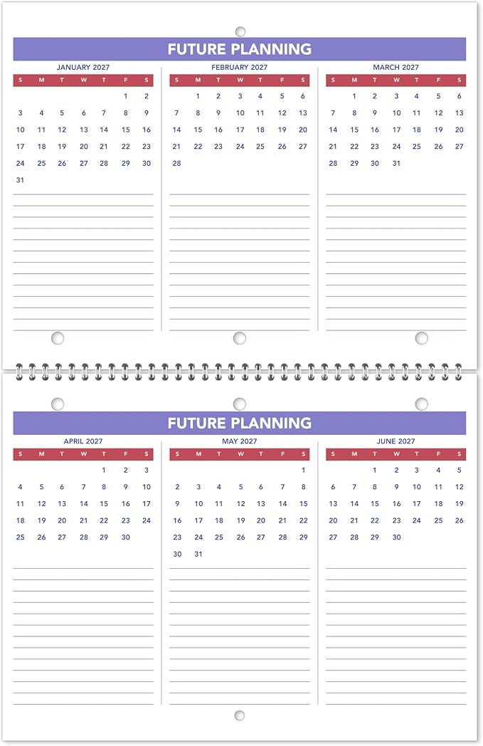 AT-A-GLANCE 2026 Wall Calendar, 8.5" x 11", Small, Unruled Blocks, Monthly (PM1702826)