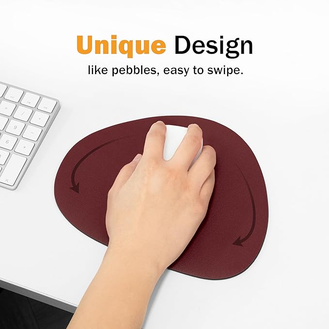 GREEDY FARMERS Mouse pad, Non-Slip Washable Waterproof Computer Mouse pad (Diva Burgundy)
