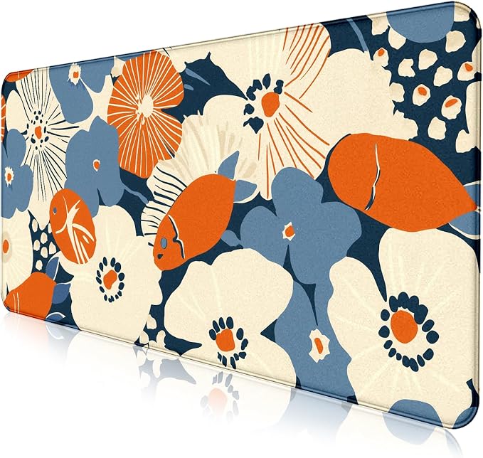 Ladies' Office Desk Cute Petal Keyboard Accessories Game Extended Mouse Pad | Large Extended Mouse Pad; Full Desk Coverage; Waterproof Coating; Stable Anti-Slide Base For Gaming, Office, Study Daily Use