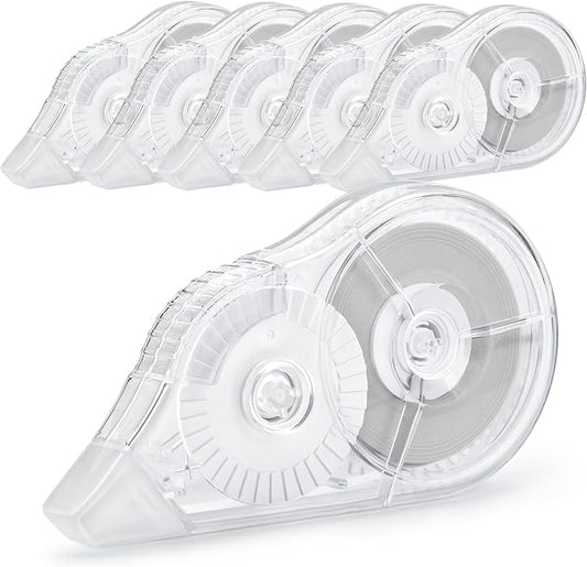 6 Pcs Correction Tape, 98.43 Ft Long-Lasting White Wrong Out Tear-Resistant Bulk, Instant Corrections Easy To Use Applicator for School, Office, Note Taking, Journal