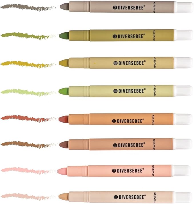 DIVERSEBEE Bible Highlighters and Pens No Bleed, 8 Pack Assorted Colors Gel Highlighters Set, Cute Bible Markers Study Journaling School Supplies and Accessories (Earthy)