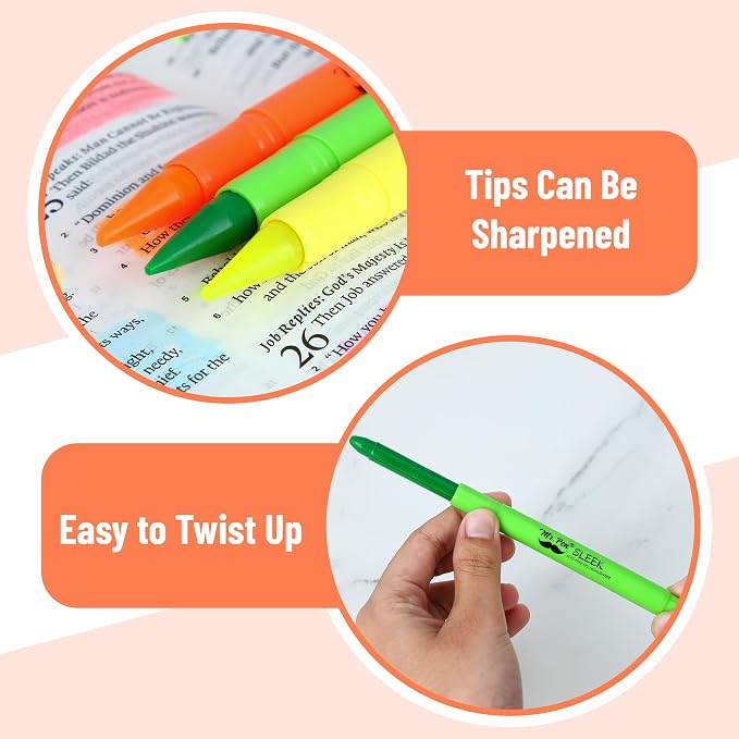 Mr. Pen- No Bleed Gel Highlighters, Vibrant Colors, 20 Pack | Bible Highlighters and Pens No Bleed, Bible Markers for Study, Journaling, School Supplies and Accessories