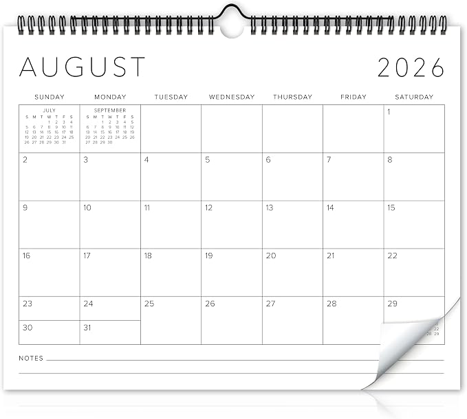 Beautiful 2026-2027 Wall Calendar - Runs from June 2026 until December 2027 - Large 14.5" x 11.5" Office Wall Calendar for Easy Organizing