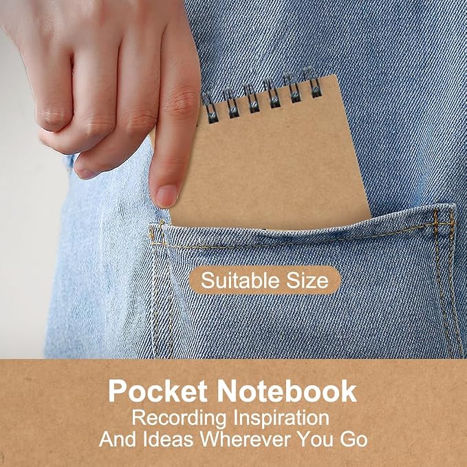 12 Pack 3x5" Mini Notebook, Small Spiral College Ruled Notepad for School | Pocket Notebook, Small Notebooks, Pocket Notepads, Lined Note Pads for Home Office Work Travel Meetings Travel Note Taking