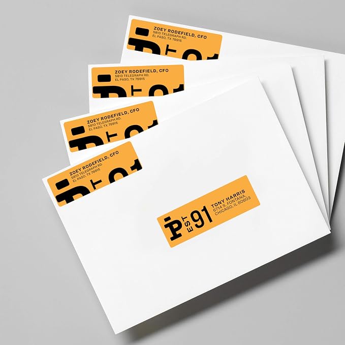Avery Print-to-the-Edge Printable Address Labels, 0.75" x 2.25", Matte White, Sure Feed Technology, Laser & Inkjet Printable, 750 Blank Labels, Great for Mailing, Branding, and More (6870)