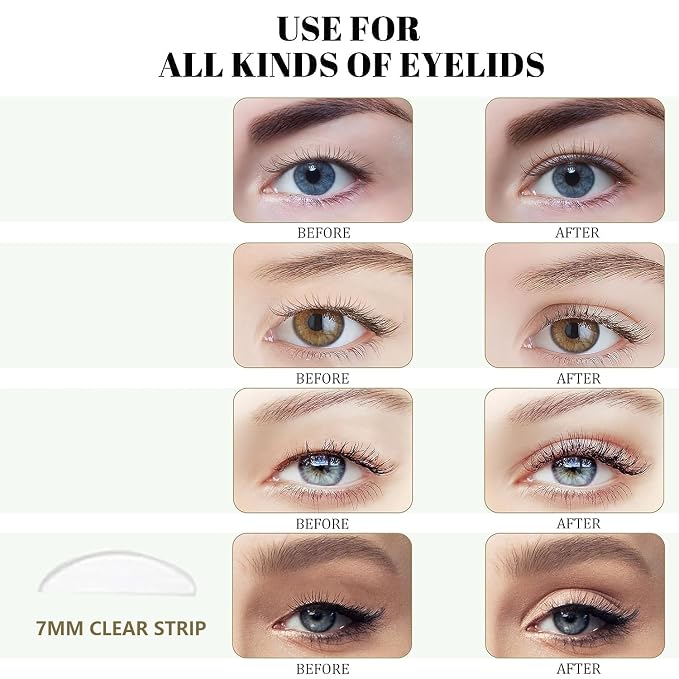 7MM 720pcs Eyelid Lift Tapes Eyelid Correcting Strips for Heavy Droopy Eyes