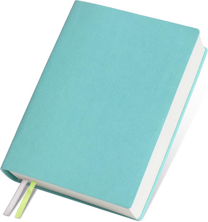 Thick Blank Journal Notebook 400 Pages, A6 Unlined Plain Sketchbook, 100gsm Thick Paper Hardcover Soft Leather Cover, No Lines Drawing Pad Memo Diary Writing Art Notepad ，3.9 × 5.5