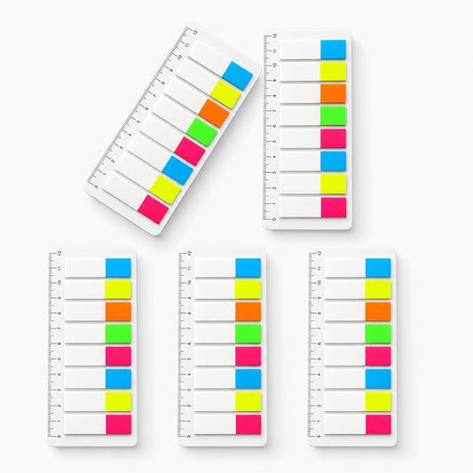 Ericter Transparent Sticky Tabs, Writable Page Markers 800 Pieces Repositionable PET Clear Book Tabs Index Tabs for Notebooks Study Office Use Adults Artists