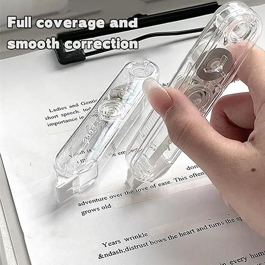 5 Pack White Correction Tape Pen Pull Out Tape for School Supplies
