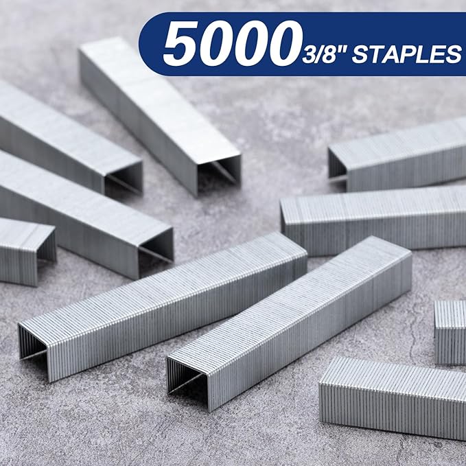 Deli Staples, Heavy Duty Staples for Heavy Duty Staplers, 3/8'' Length | 70 Sheet Capacity, 100/Strip, 5000/Box