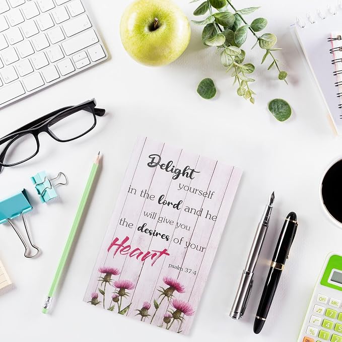 Containlol 16 Pcs Flower Daily Prayer Gift for Women, Bible Verse Notebooks Rustic Floral Inspirational Scripture Quotes Pocket Notepads, School Office, 4.9 x 3.1 Inches(Cute Style)