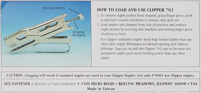 ACE07020 - Advantus Ace Chrome Clipper Stapler
