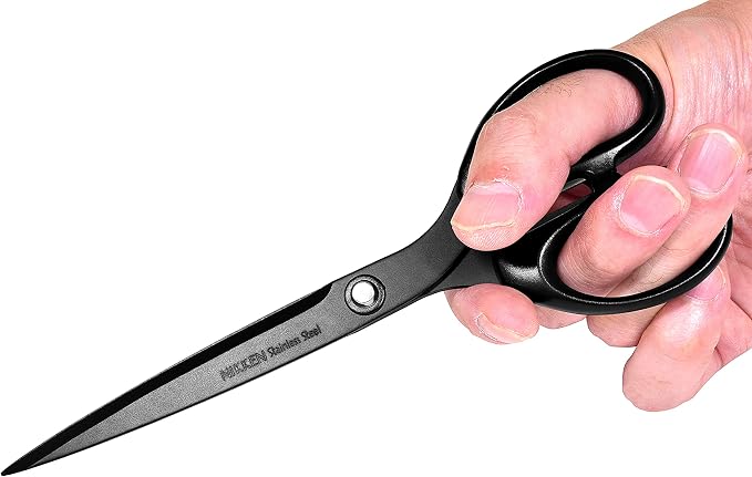 Japanese Scissors Fluorine Coating Stainless Steel Blade 7.3 inch | Multipurpose Scissors Seki Japan Office Shears for Cutting Paper Craft Fabric Photos
