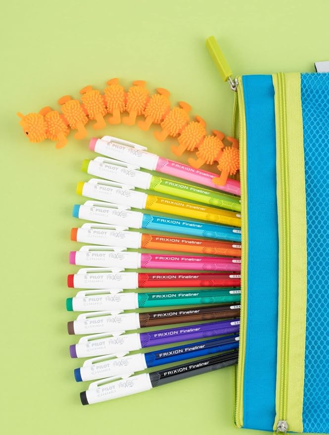 PILOT FriXion Fineliner Erasable Marker Pens, Fine Point 0.7 mm, Vivid Colors, Erasable Pens - Ideal for School, Journaling, & Office Writing (Pack of 96)