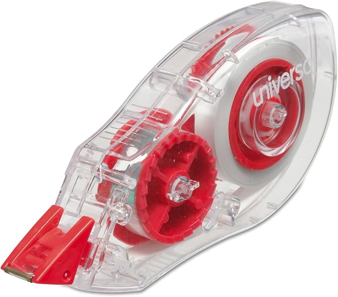 Universal 75602 Correction Tape with Two-Way Dispenser, Non-Refillable, 1/5-Inch x 315-Inch, 2/Pack